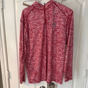 Red Long Sleeve Pullover with Phillips 66 Logo